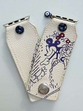Watch Me Creations Disney Mickey Violet Blue Apple‎ Watch Band